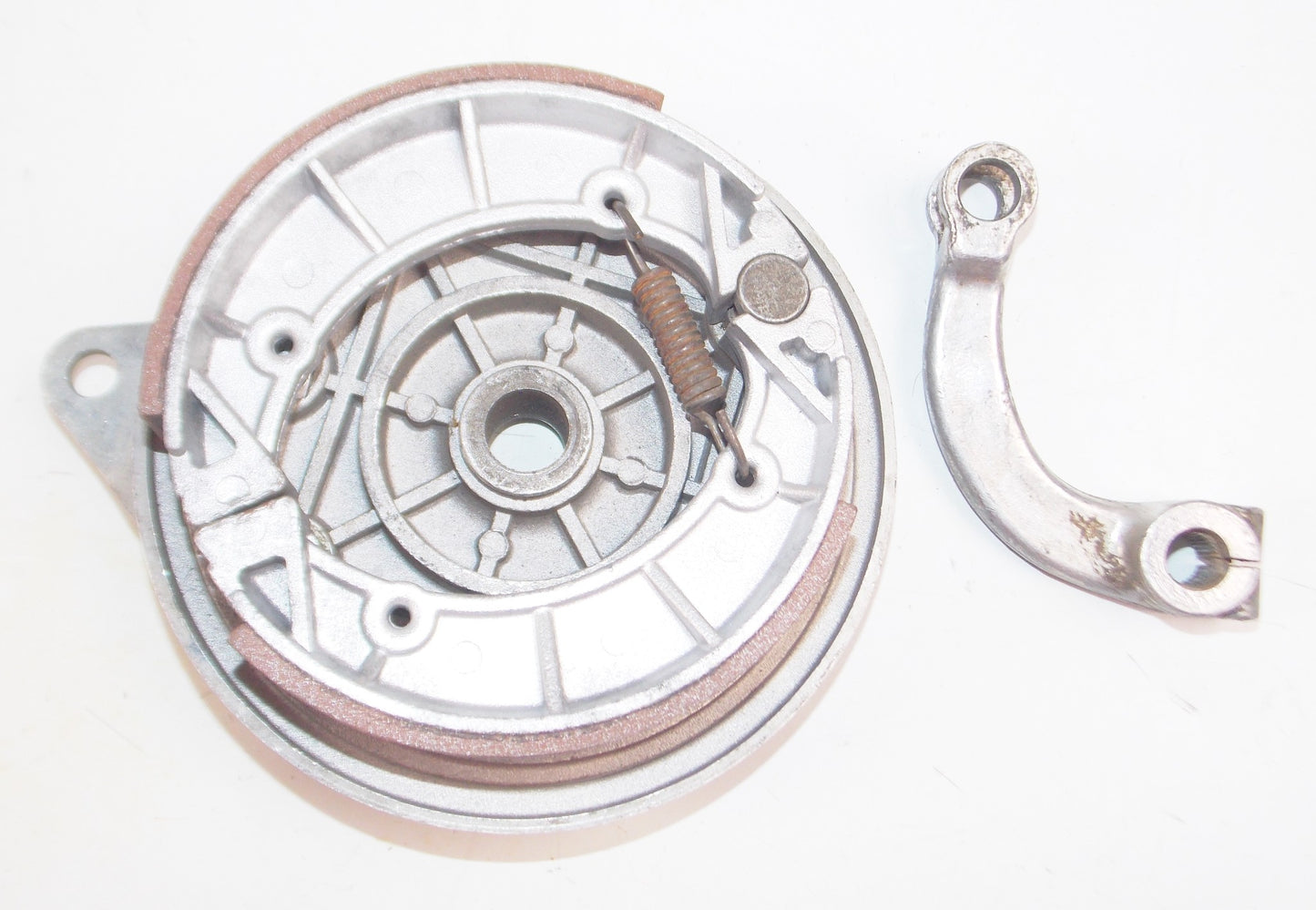 1976 BETA CR 125 250 REAR WHEEL BRAKE PLATE D=160mm SHOES ACTUATOR LEVER GRIMECA - MotoRaider