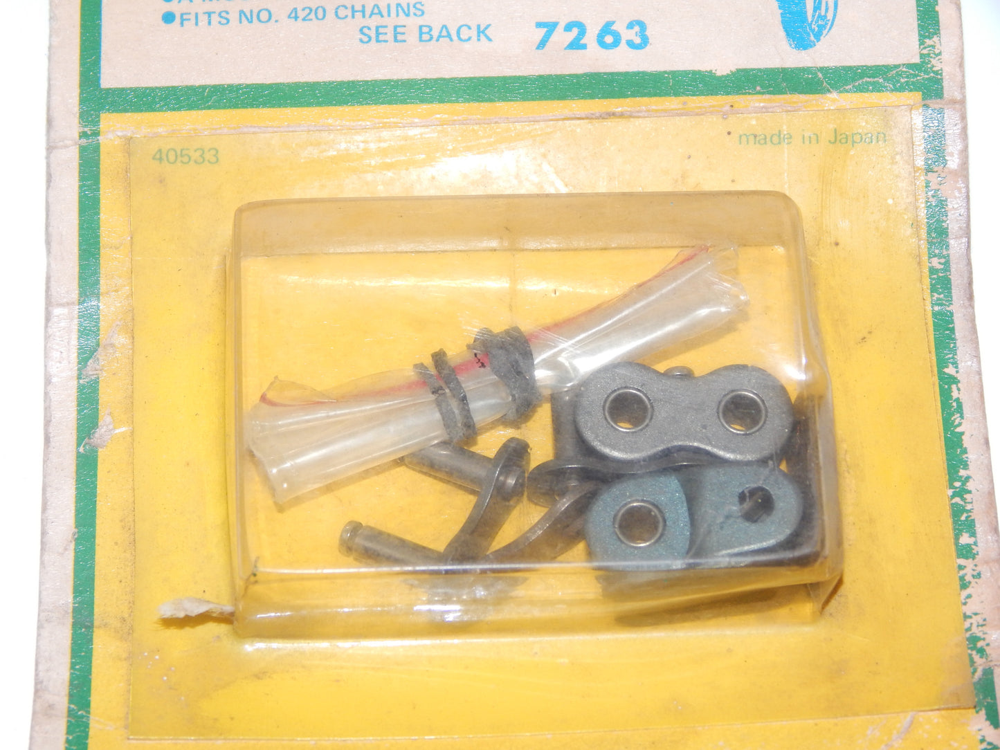 EELCOY MOTORCYCLE 420 CHAIN REPAIR KIT LINK HONDA Z50 CT70 YAMAHA JT1 YG1 HODAKA - MotoRaider