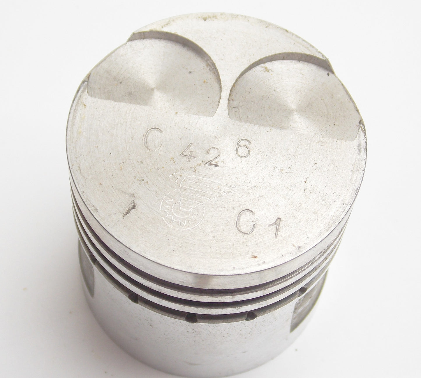 NOS DINAMIN PISTON+RINGS+PIN+CLIPS SET CPL. D, 42.6 mm DUCATI 60cc MOTOR ENGINE - MotoRaider