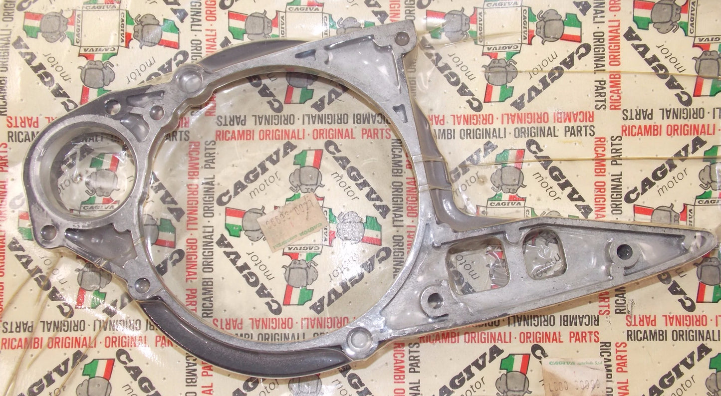 NOS OEM CAGIVA 1984 ALETTA ELECTRA ELECTRIC STARTER FLANGE COVER L80036999 - MotoRaider