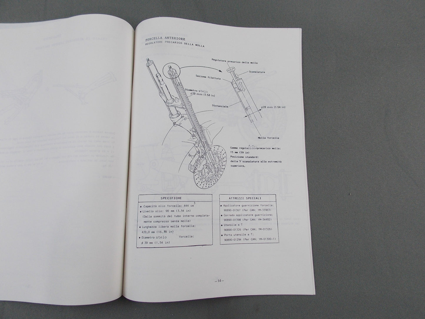YAMAHA 1987 TZR 250 SERVICE GUIDE WORKSHOP MANUAL BOOK ITALIAN 90894-86302 - MotoRaider