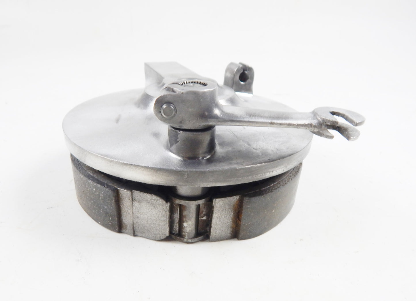 1970 GILERA 125 GIUBILEO FRONT WHEEL HUB BRAKE SHOES PLATE VINTAGE ITALY - MotoRaider
