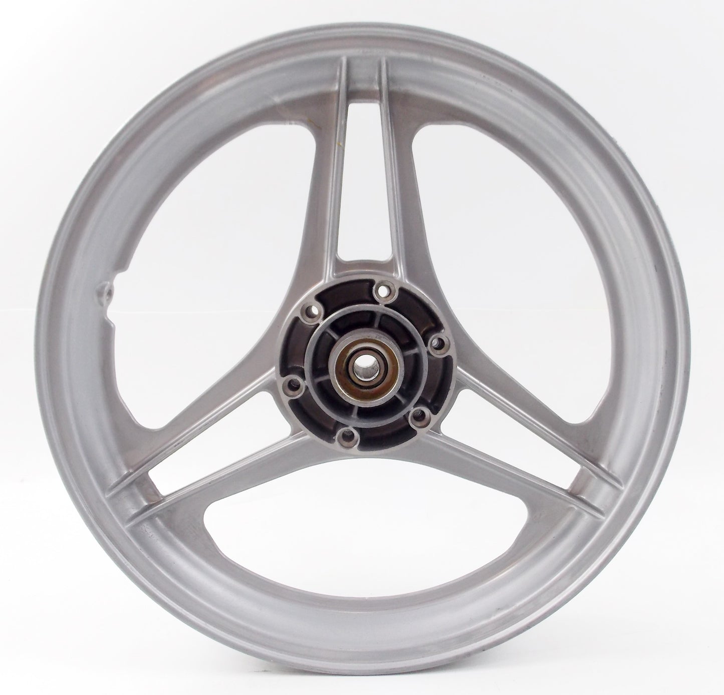 NOS OEM LAVERDA FRONT WHEEL RIM E-2.15X16" DOT-D 3 RAZZE STELLA SILVER - MotoRaider