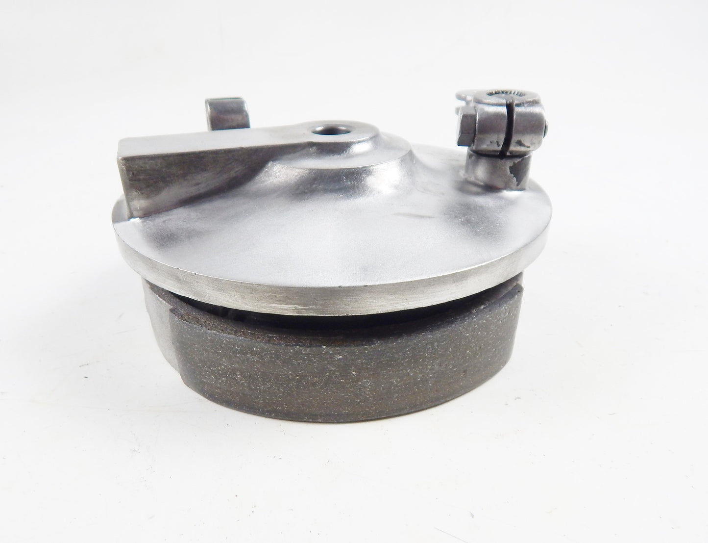 1970 GILERA 125 GIUBILEO FRONT WHEEL HUB BRAKE SHOES PLATE VINTAGE ITALY - MotoRaider