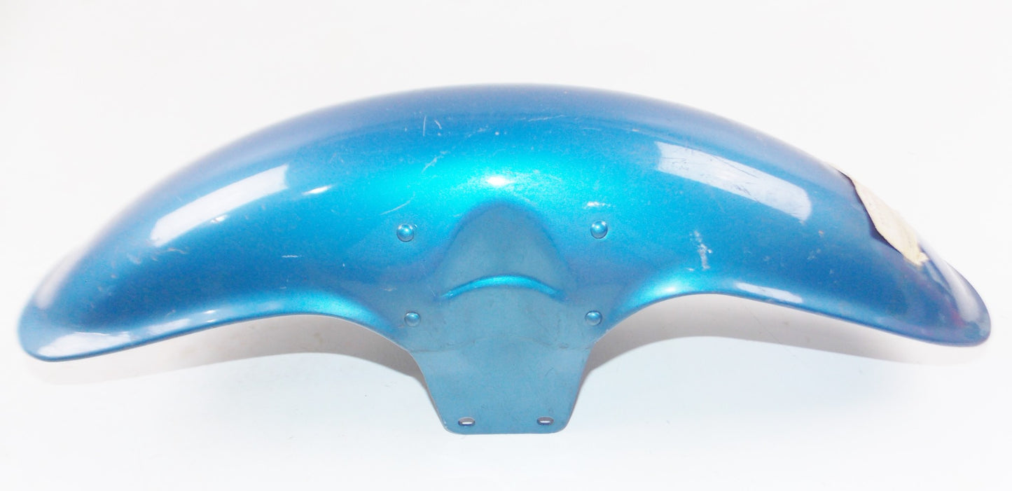 OEM HONDA 19971 CL175 K5 FRONT FENDER BLUE MUDGUARD 61100-316-670 - MotoRaider