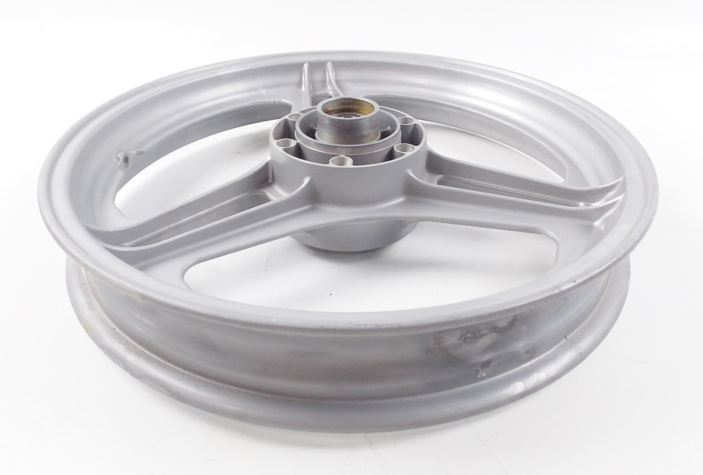 NOS OEM LAVERDA FRONT WHEEL RIM E-2.15X16" DOT-D 3 RAZZE STELLA SILVER - MotoRaider