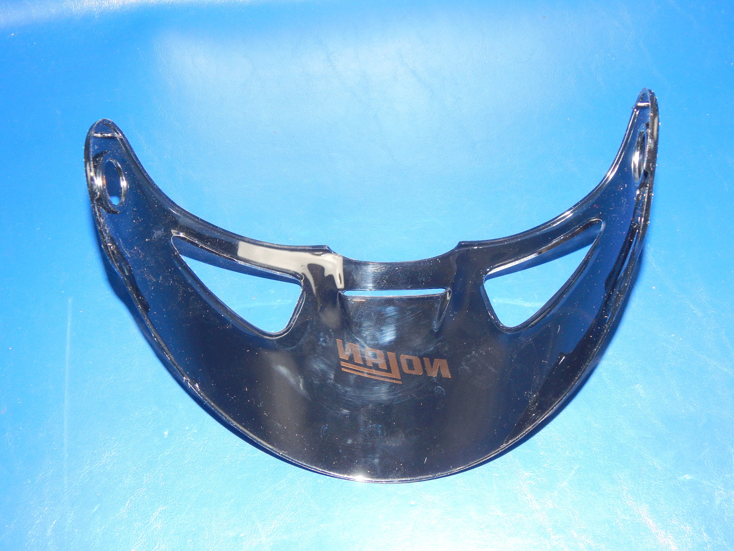 VINTAGE MOTORCYCLE HELMET SCOOTER NOLAN BROWN VISOR SHIELD SUN SCREEN ITALY - MotoRaider