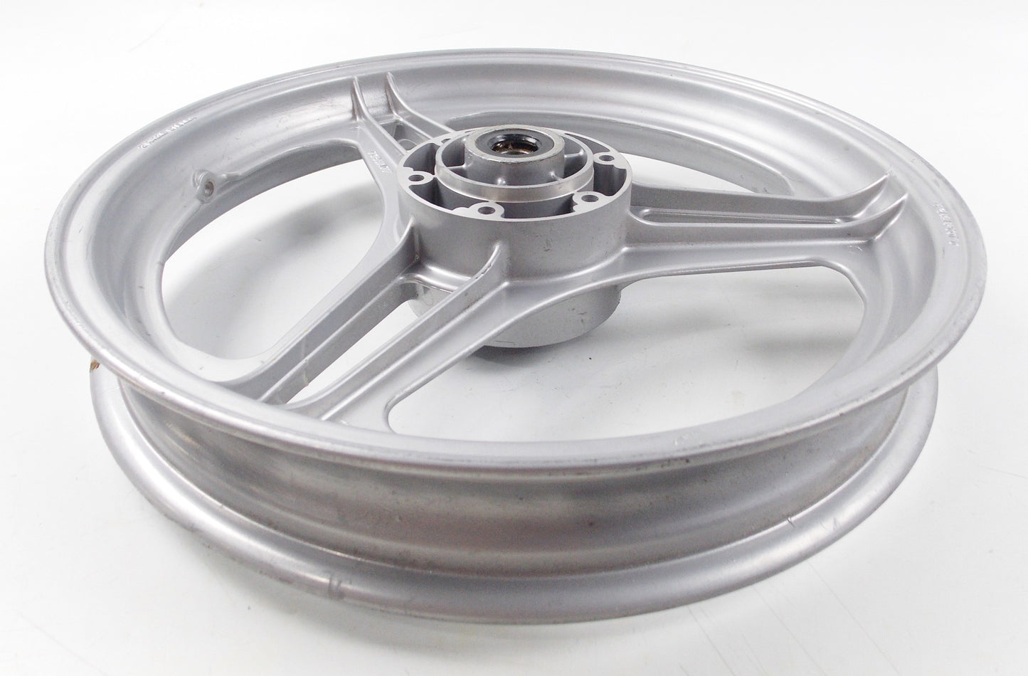 NOS OEM LAVERDA FRONT WHEEL RIM E-2.15X16" DOT-D 3 RAZZE STELLA SILVER - MotoRaider