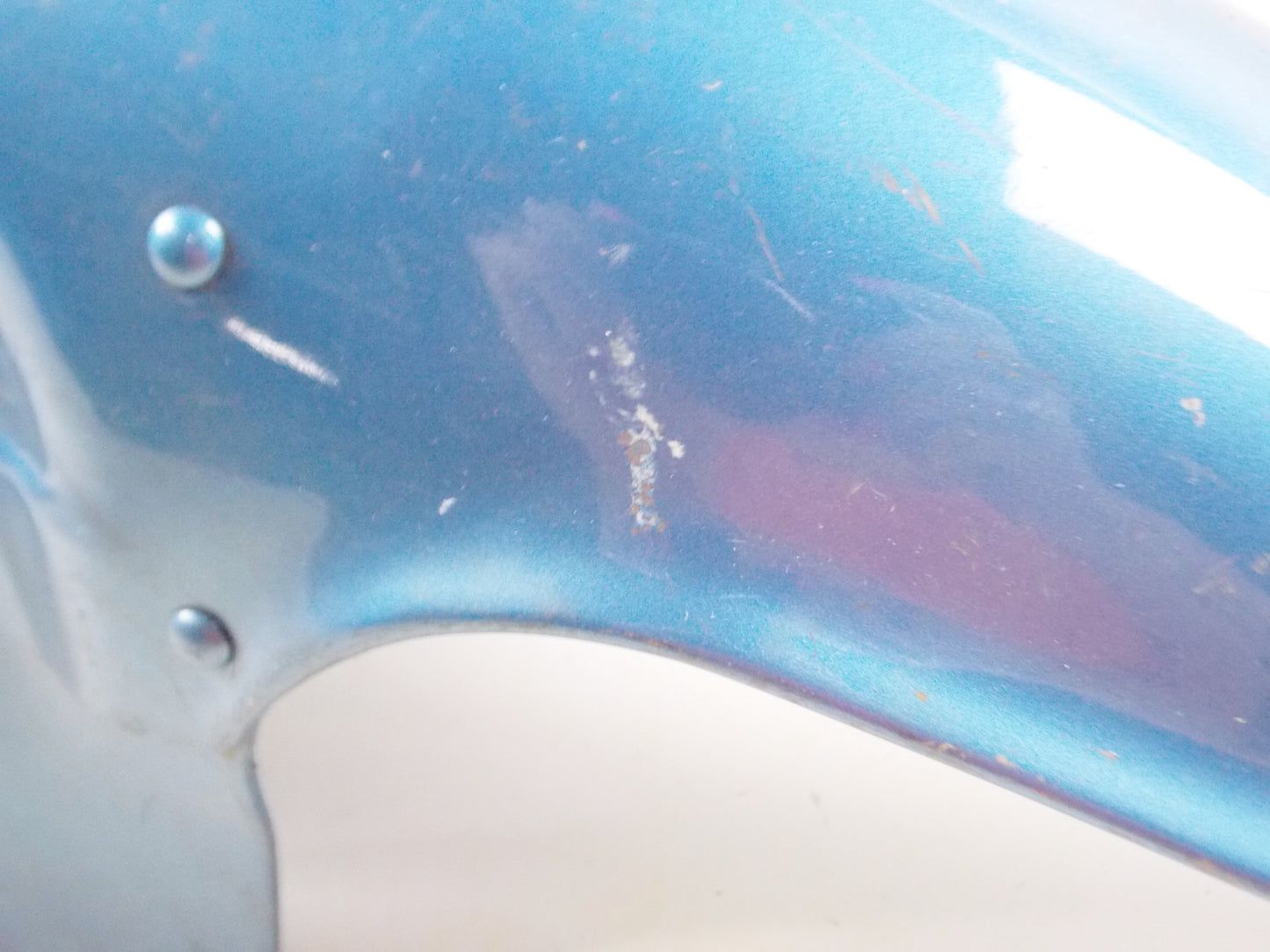 OEM HONDA 19971 CL175 K5 FRONT FENDER BLUE MUDGUARD 61100-316-670 - MotoRaider