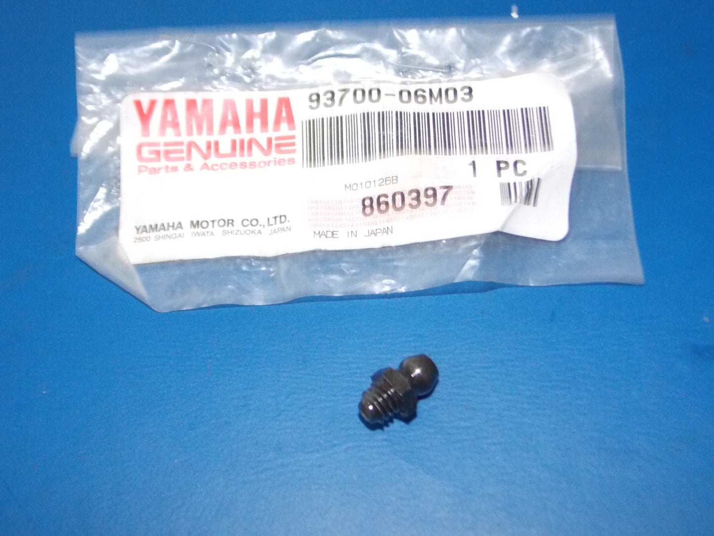 NOS YAMAHA 1983-2017 TTR225 YFM350 XC125 VX800/500/600 GREASE NIPPLE 93700-06M03 - MotoRaider