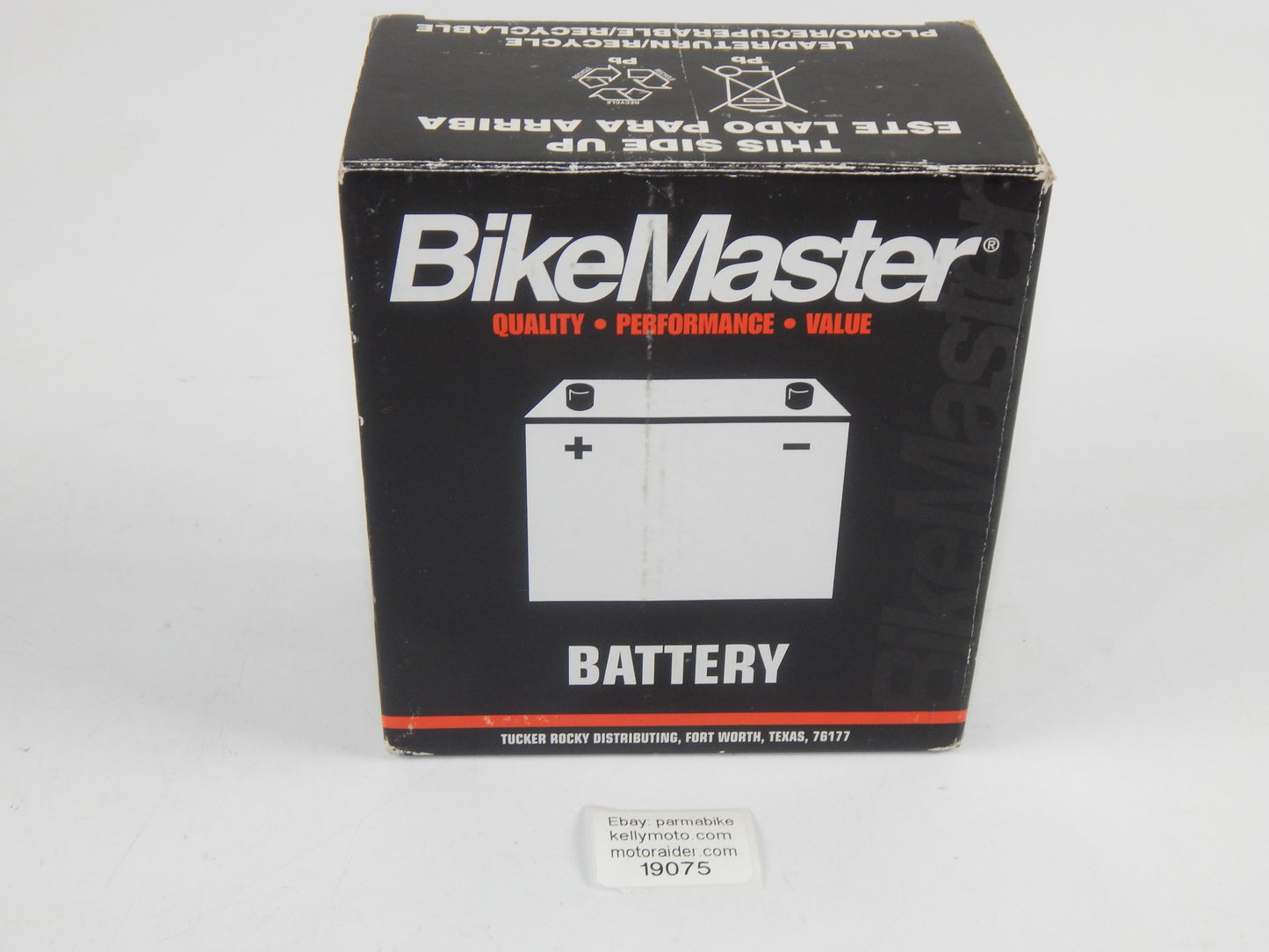 BIKE MASTER MOTORCYCLE BATTERY BB12A-B ATV SNOWMOBILE QUAD - MotoRaider