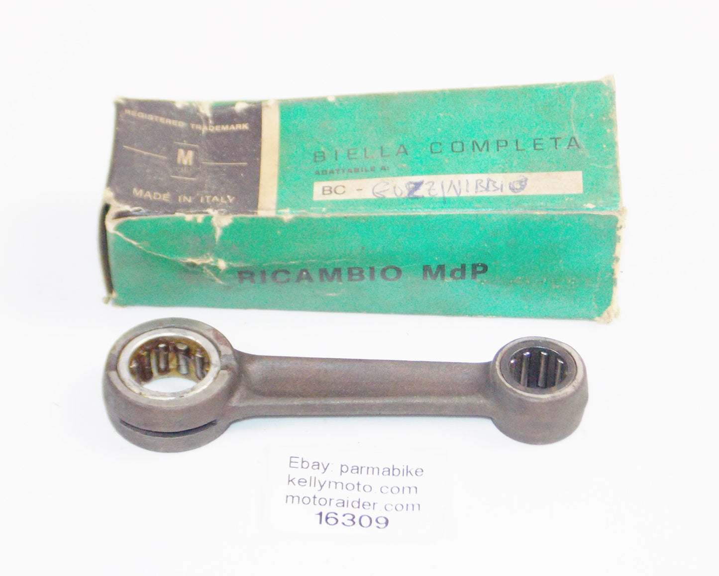 MDP CONNECTING ROD+BEARINGS MOTO GUZZI NIBBIO OVERALL LENGTH 114mm VINTAGE ITALY - MotoRaider