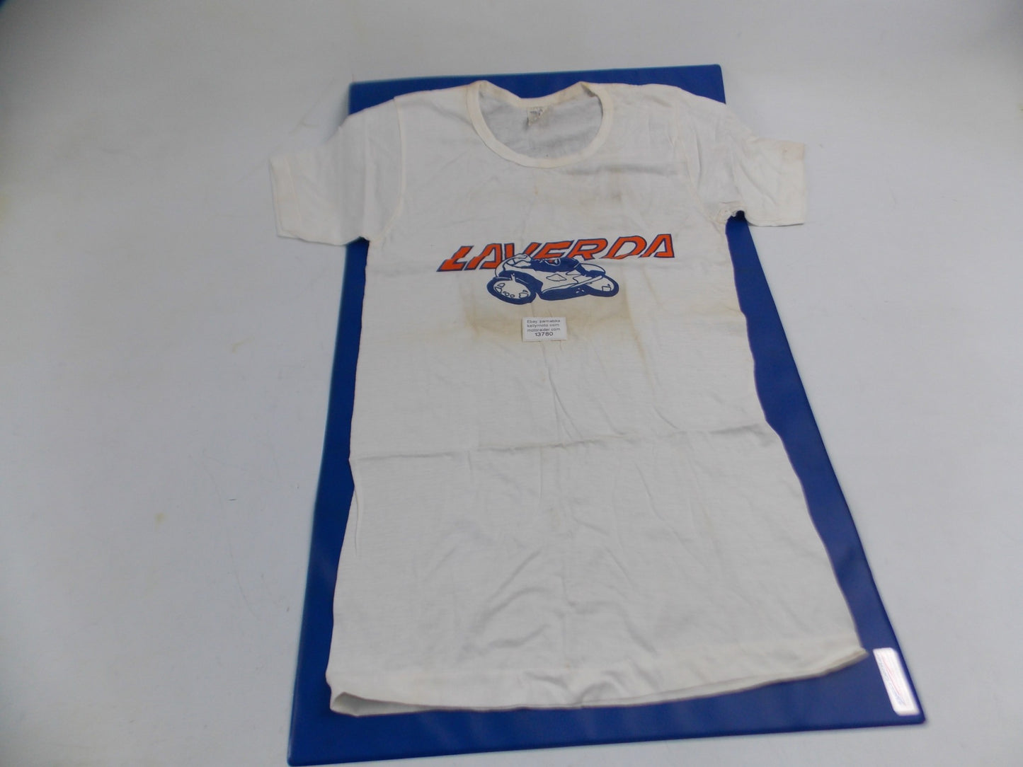 1980's LAVERDA T-SHIRT WHITE COLOR SIZE SMALL 750 1000 125 LB SF ATLAS ZUNDAPP - MotoRaider
