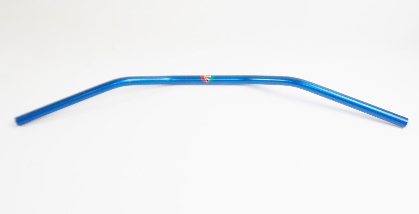 MOTORCYCLES ALUMINUM HANDLEBAR W=33.5" D=7/8" 22mm BLUE CAGIVA YAMAHA HONDA PUCH - MotoRaider