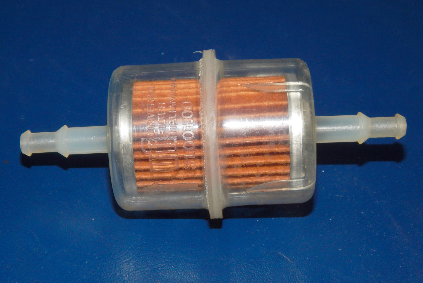 NOS IN LINE UNIVERSAL UFI GAS FUEL FILTER 31.001.00 MOTORCYCLE CAR D=43m H=60mm - MotoRaider