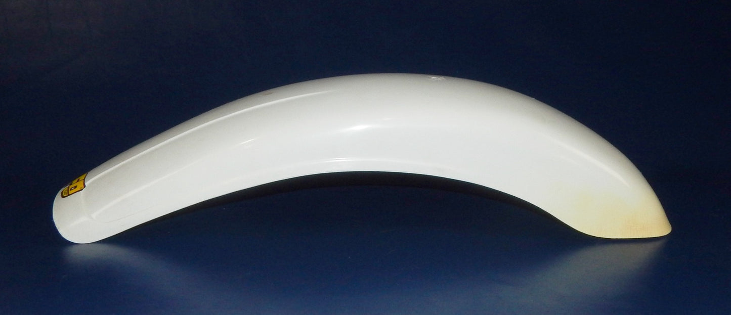 UFO Z-102 MUDGUARD REAR FENDER WHITE PLASTIC L=27.5" VINTAGE MOTOCROSS BETA PUCH - MotoRaider