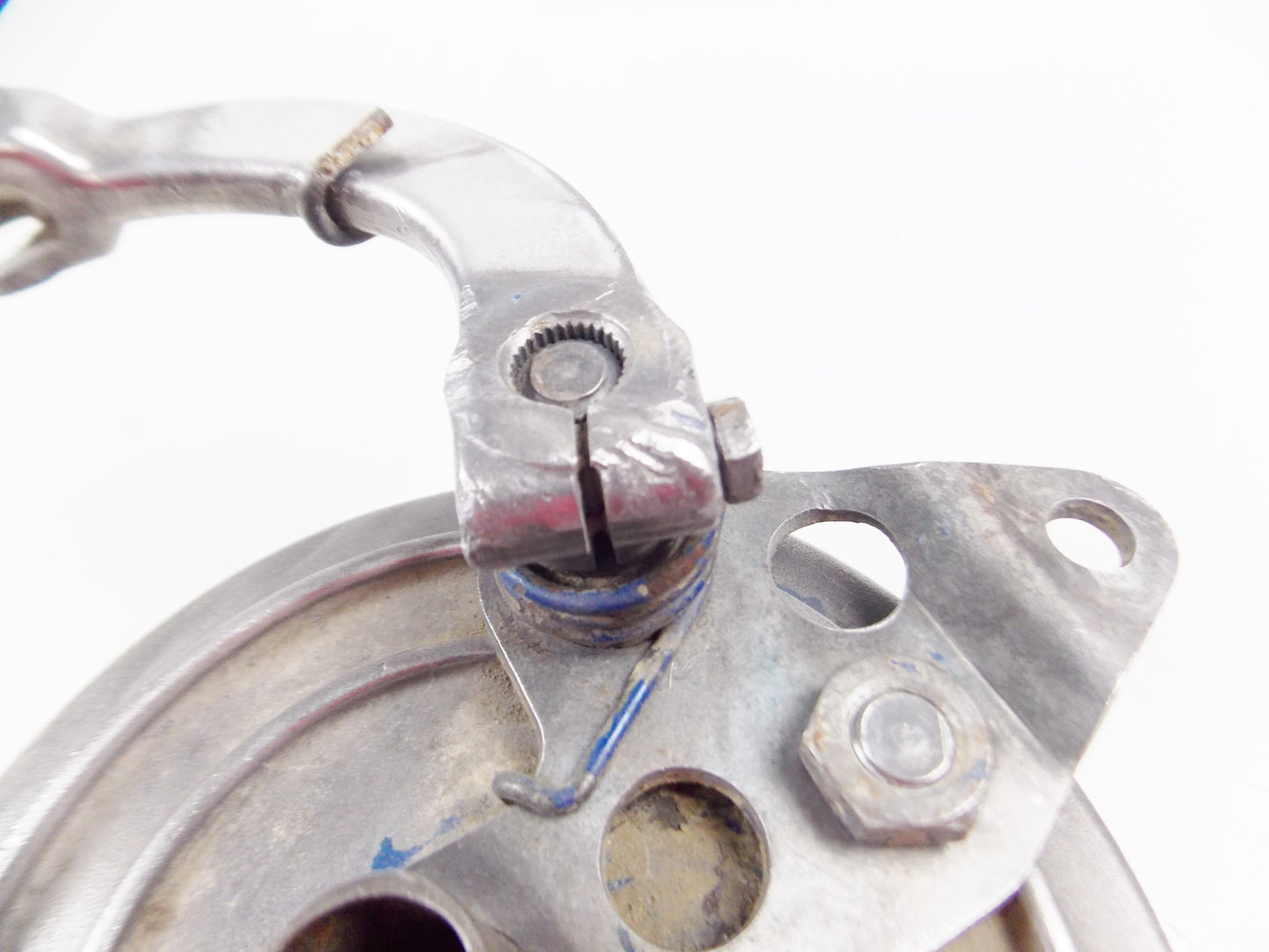 1976 BETA CR 125 250 REAR WHEEL BRAKE PLATE D=160mm SHOES PLATE MOUNT ACTUATOR - MotoRaider