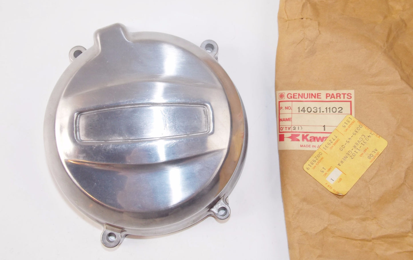 NOS OEM KAWASAKI 1980-1983 KZ750 | KZ650 COVER-GENERATOR 14031-1102 - MotoRaider