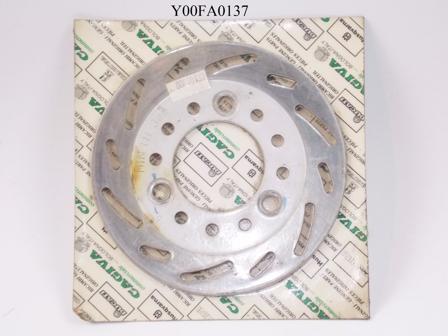 NOS OEM CAGIVA CITY 1992 FRONT BRAKE DISC Y00FA0137 - MotoRaider