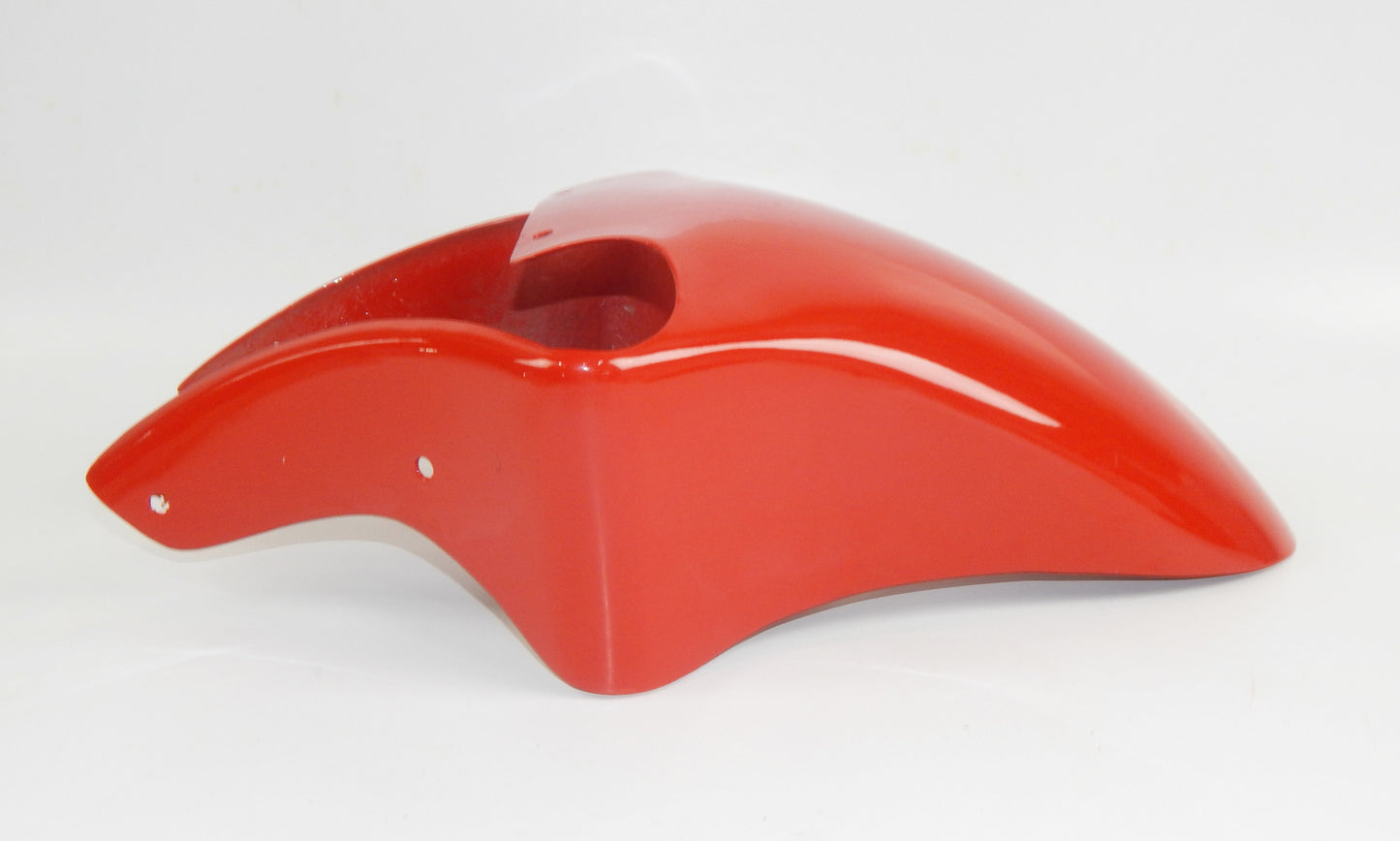OEM DUCATI CAGIVA ALAZURRA 1985-87 FRONT RED MUDGUARD FIBERGLASS FENDER VINTAGE - MotoRaider