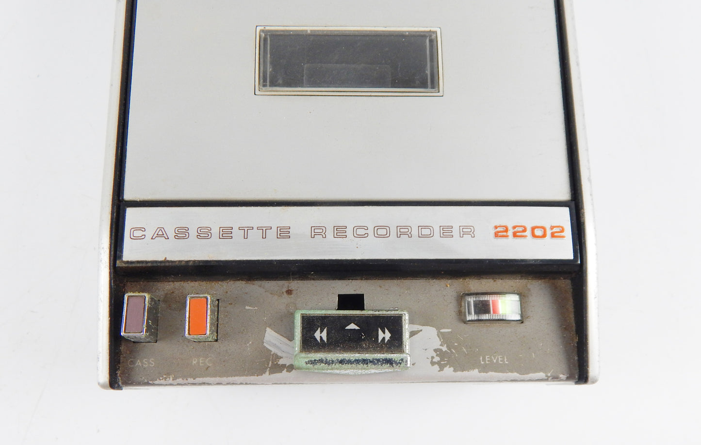 1970's PHILLIPS CASSETE RECORDER PLAYER 2202 TAPE SPEED 4.75 cm/s MICHROPHONE - MotoRaider