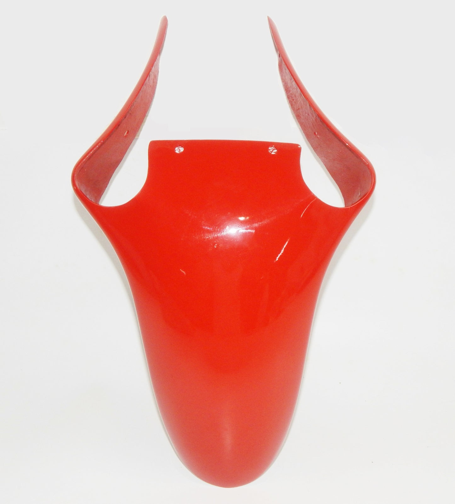 OEM DUCATI CAGIVA ALAZURRA 1985-87 FRONT RED MUDGUARD FIBERGLASS FENDER VINTAGE - MotoRaider