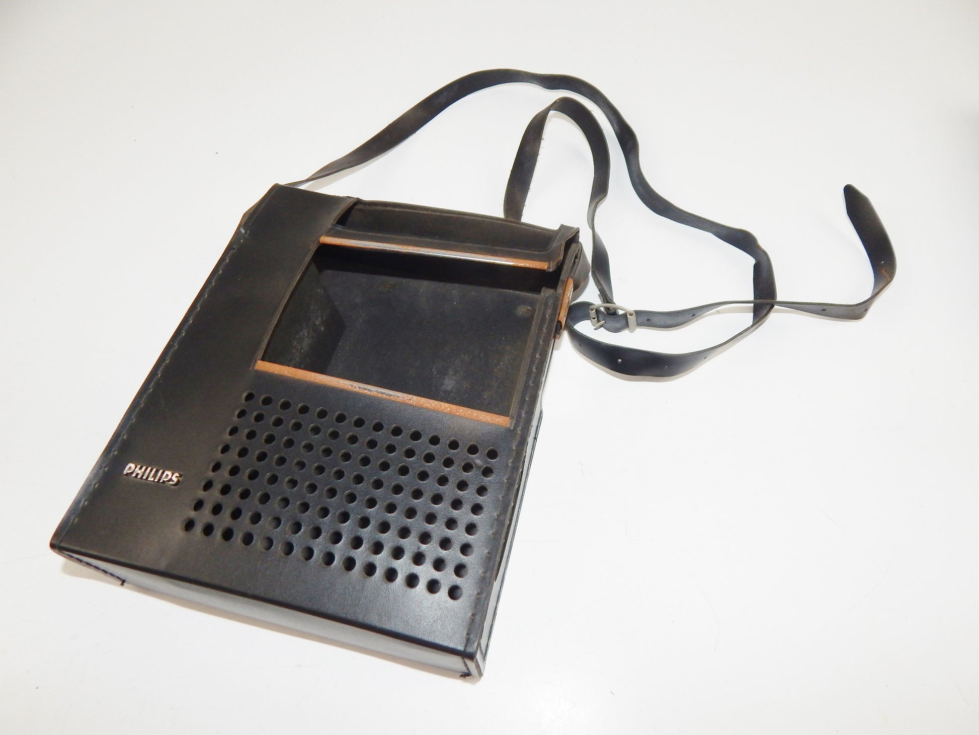 1970's PHILLIPS CASSETE RECORDER PLAYER 2202 TAPE SPEED 4.75 cm/s MICHROPHONE - MotoRaider