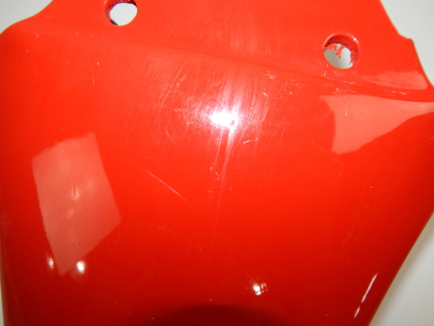 OEM DUCATI CAGIVA ALAZURRA 1985-87 FRONT RED MUDGUARD FIBERGLASS FENDER VINTAGE - MotoRaider