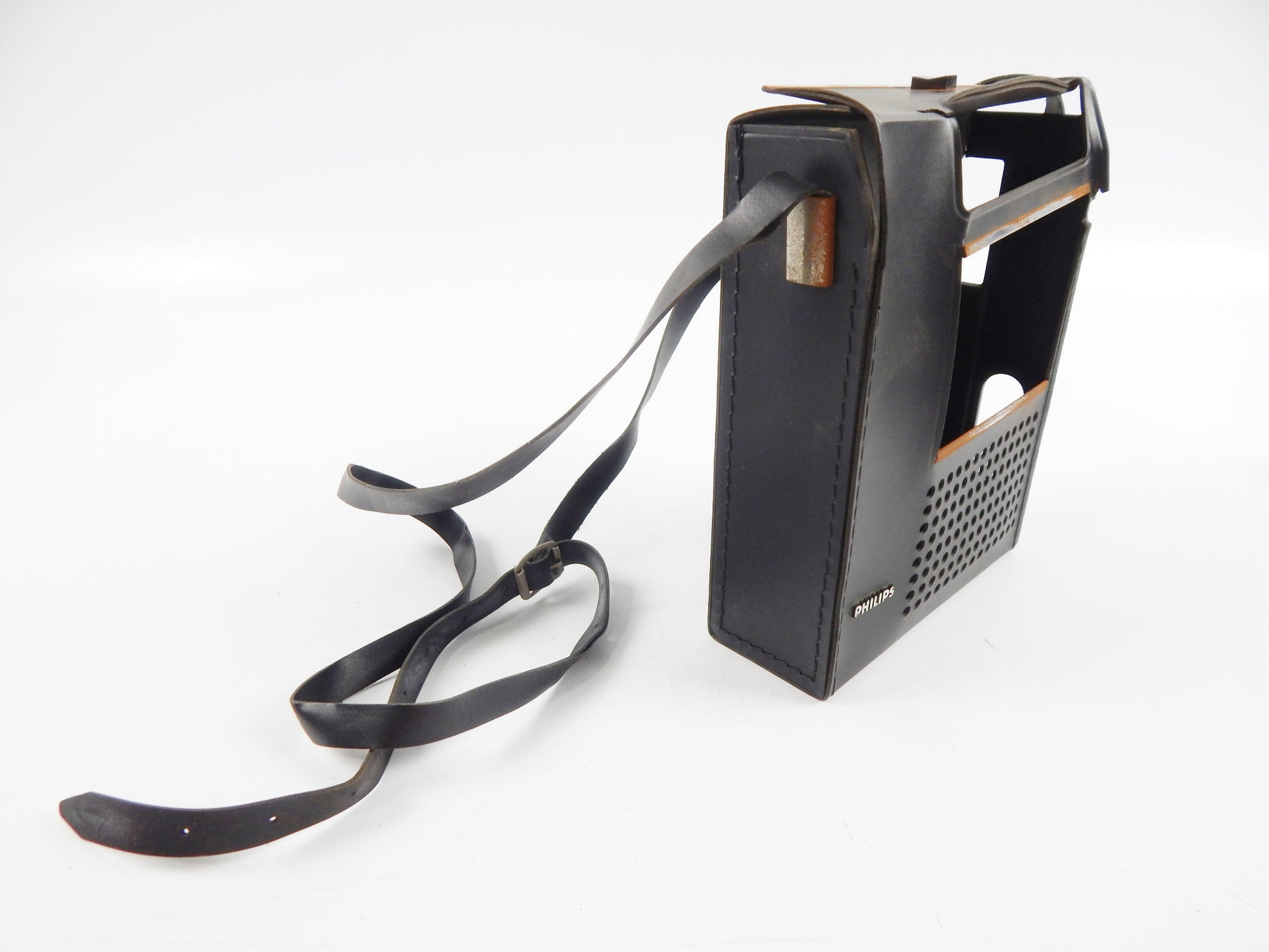 1970's PHILLIPS CASSETE RECORDER PLAYER 2202 TAPE SPEED 4.75 cm/s MICHROPHONE - MotoRaider