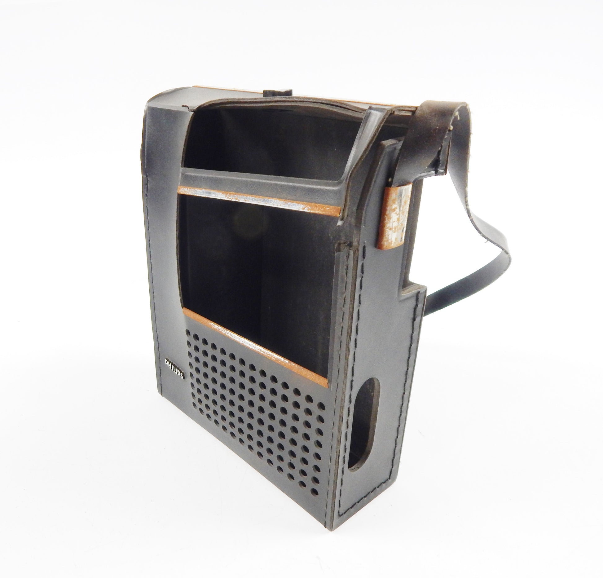 1970's PHILLIPS CASSETE RECORDER PLAYER 2202 TAPE SPEED 4.75 cm/s MICHROPHONE - MotoRaider