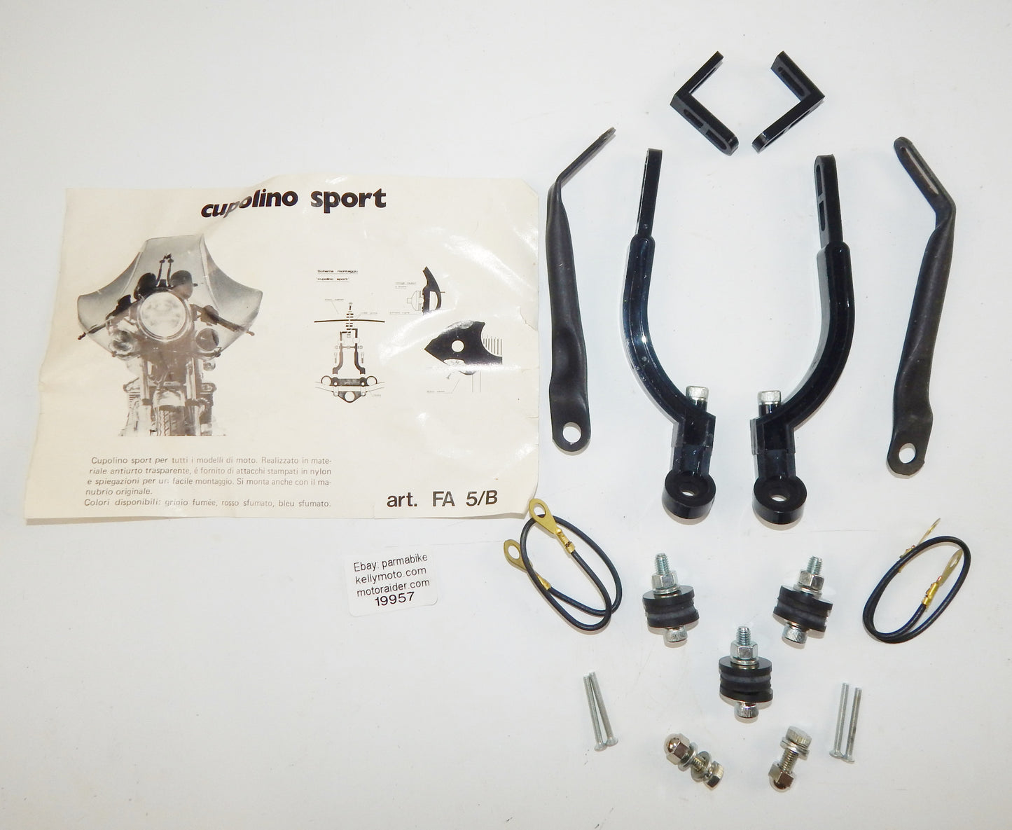 FUTURA UNIVERSAL SPORT WINDSCREEN MOUNT BRACKET HARDWARE ART FA 5/B MOTORYCLE - MotoRaider