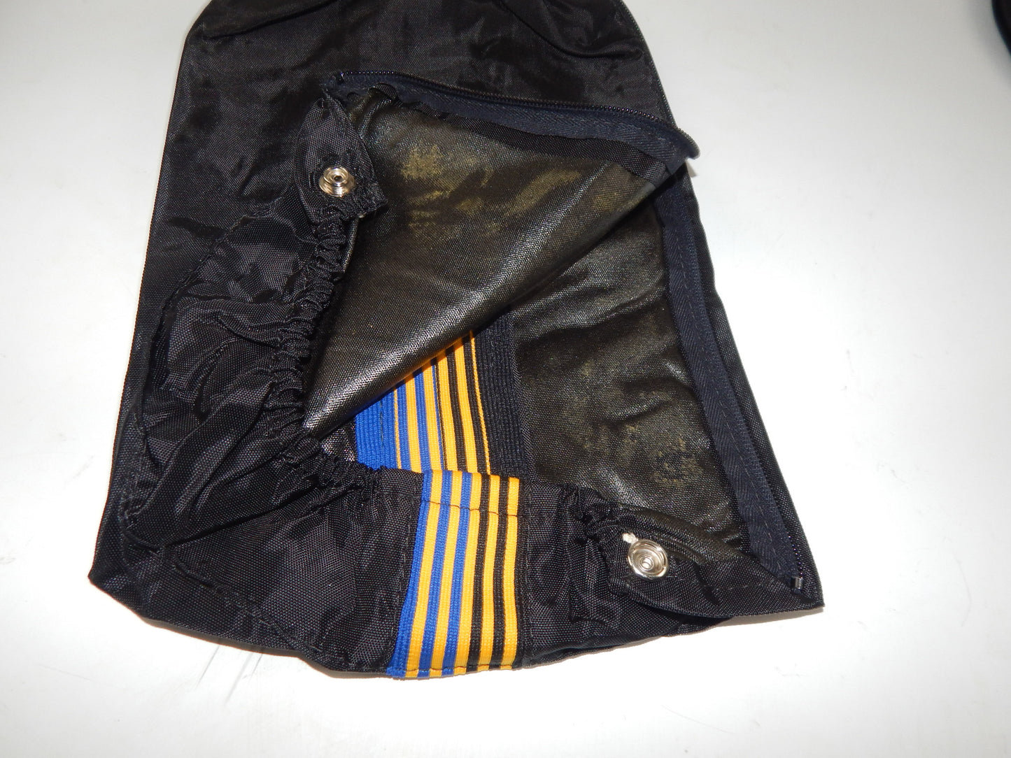 1 pr 1980's MOTOCROSS BOOT COVERS BLACK VINTAGE RACING SKIING L=15" ITALY - MotoRaider