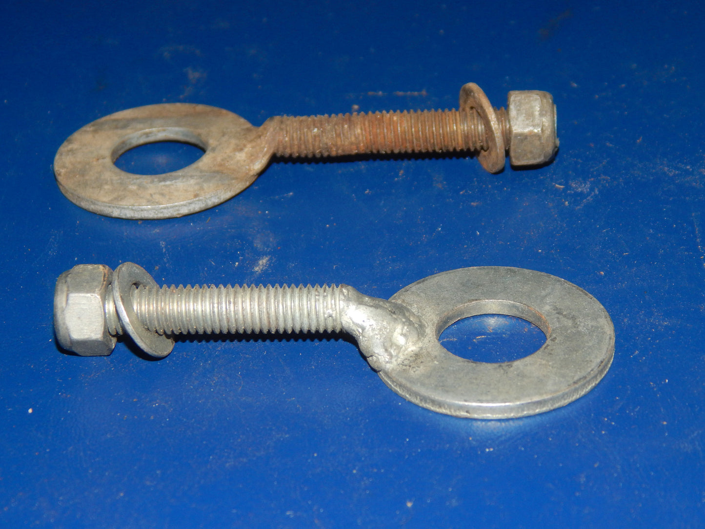 1pr OF REAR WHEEL AXLE CHAIN ADJUSTER VINTAGE MOTORCYCLE SACHS DKW - MotoRaider
