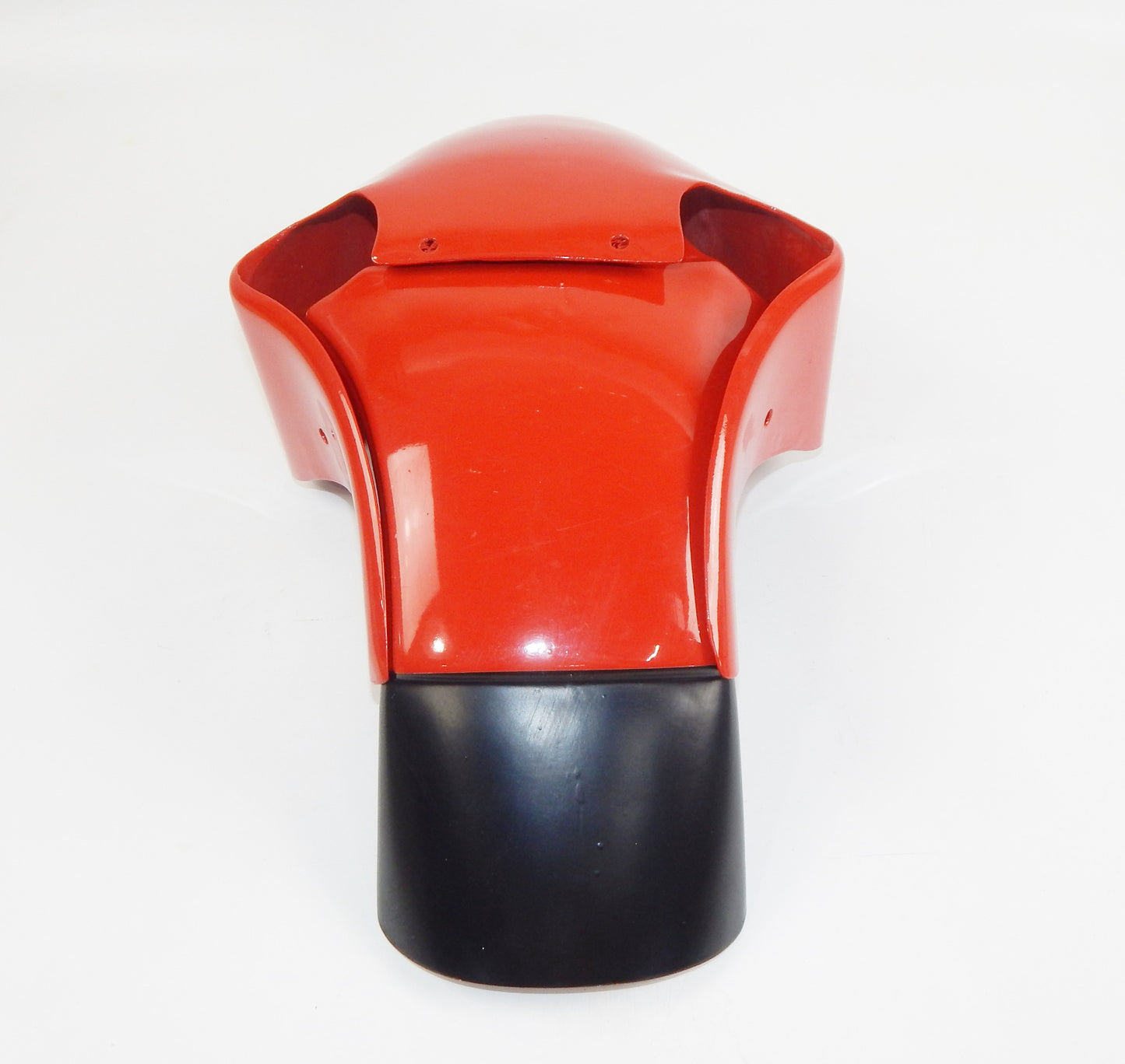 OEM DUCATI CAGIVA ALAZURRA 1985-87 FRONT RED MUDGUARD FIBERGLASS FENDER VINTAGE - MotoRaider