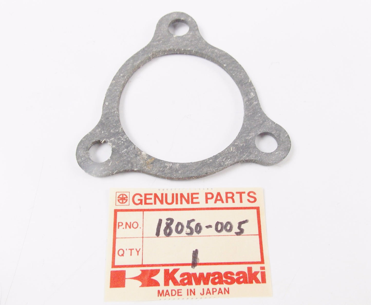 NOS OEM KAWASAKI 1973-1974 F12MX KX KX450 EXHAUST PIPE GASKET 18050-005 - MotoRaider
