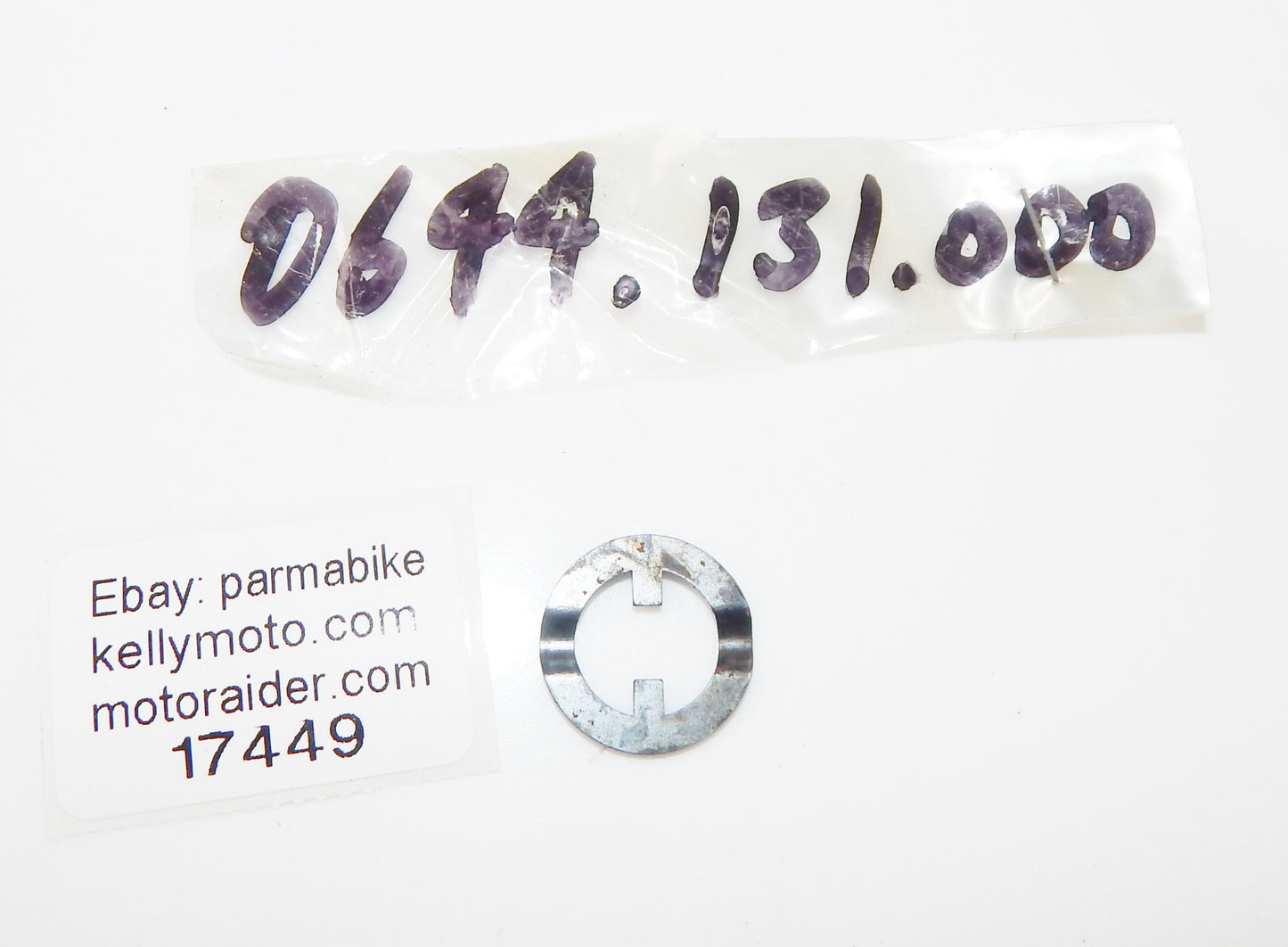 OEM SACHS 1976 EDITION 7 240 250 KICKSTAR LEVER NOTCHED LOCK PLATE 0644-131-000 - MotoRaider