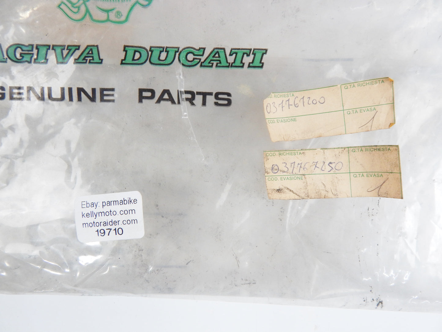 OEM DUCATI CAGIVA FRONT RED MUDGUARD FIBERGLASS FENDER 037767200 | 037767250 - MotoRaider