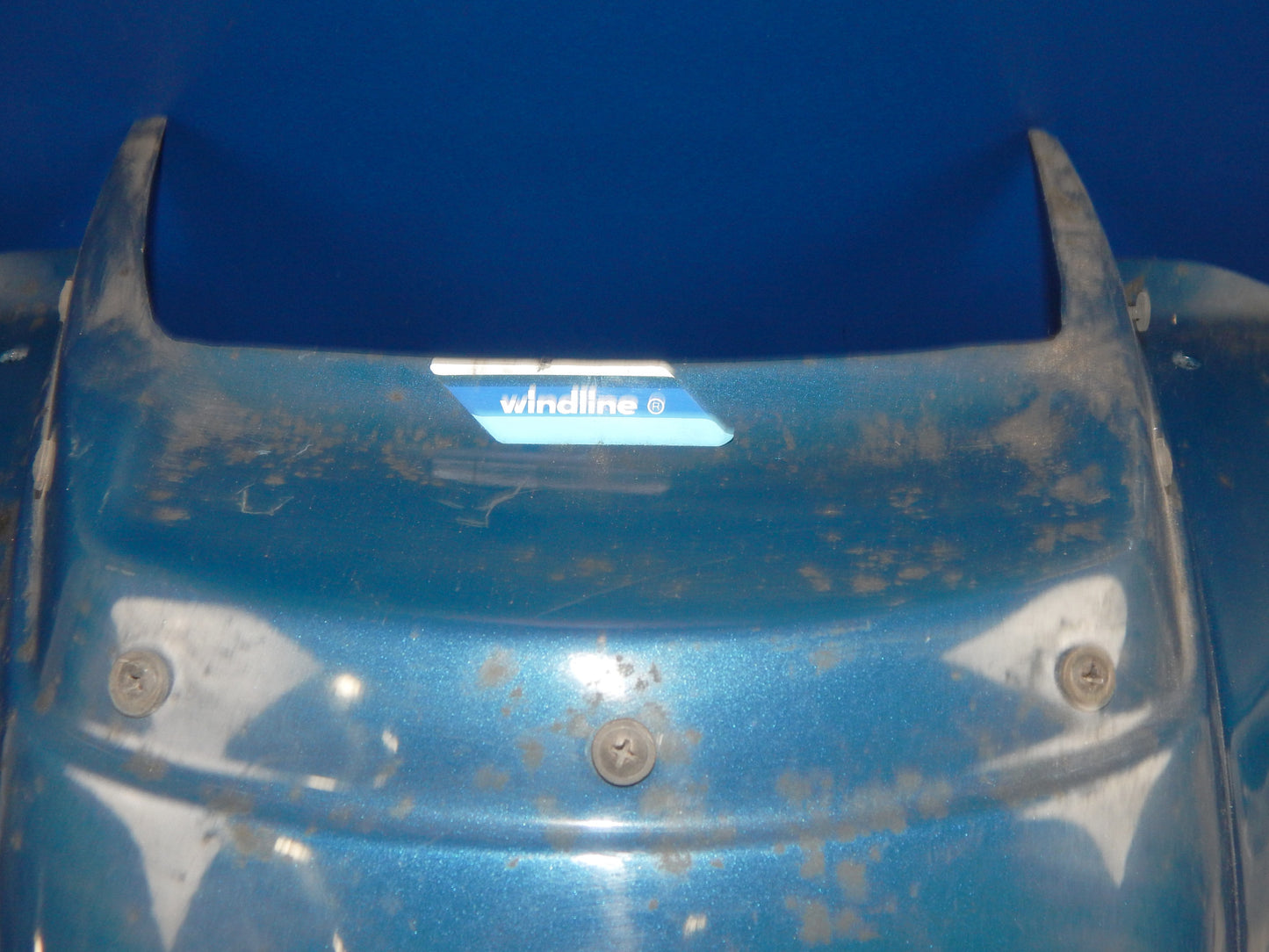1980's MOTORCYCLE WINDLINE UPPER FAIRING COWLING BLUE CAGIVA SUZUKI - MotoRaider
