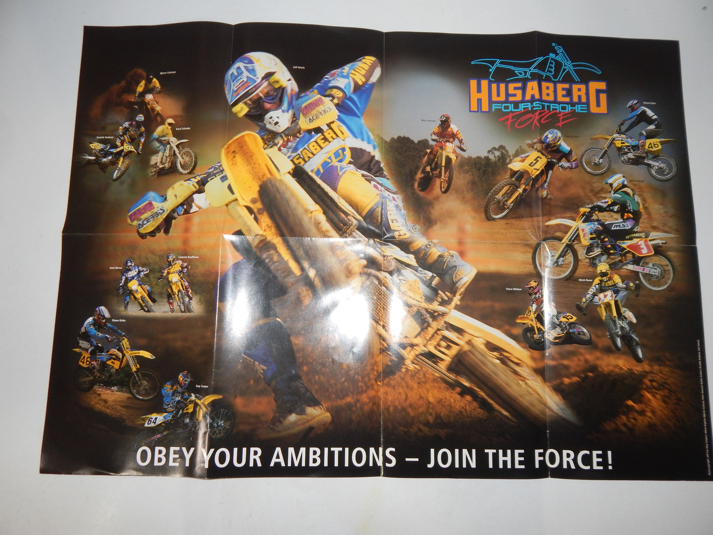 1998 HUSABERG MODEL LINE UP BROCHURE POSTER MARK II FE FC FX 400 501 600 - MotoRaider