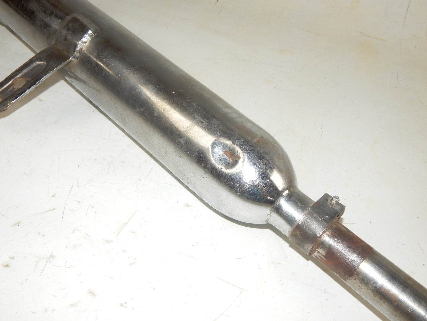 1970 GILERA 125 GIUBILEO HEADER+EXHAUST PIPE MUFFLER SILENTIUM DGM 0378 VINTAGE - MotoRaider
