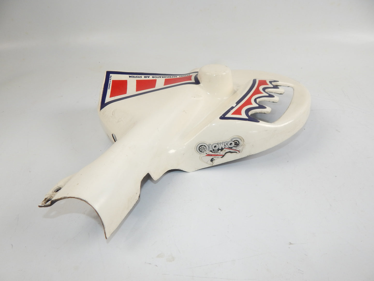 1980's MOTORCYCLE FRONT WHEEL LH ROTOR FIBERGLASS PROTECTOR COVER COSMOTO ITALY - MotoRaider