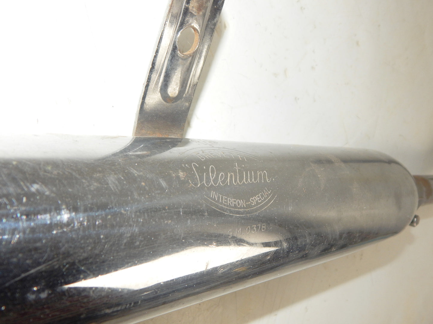 1970 GILERA 125 GIUBILEO HEADER+EXHAUST PIPE MUFFLER SILENTIUM DGM 0378 VINTAGE - MotoRaider