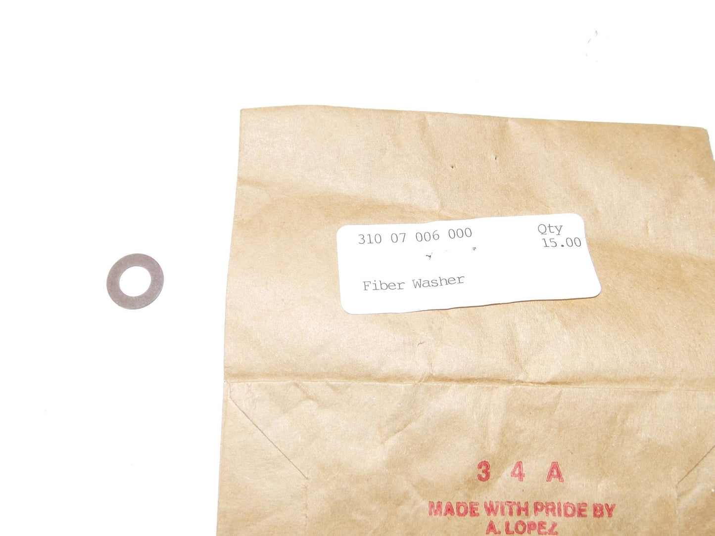 NOS OEM PENTON KTM VINTAGE FIBER SEAL WASHER 31007006000 - MotoRaider