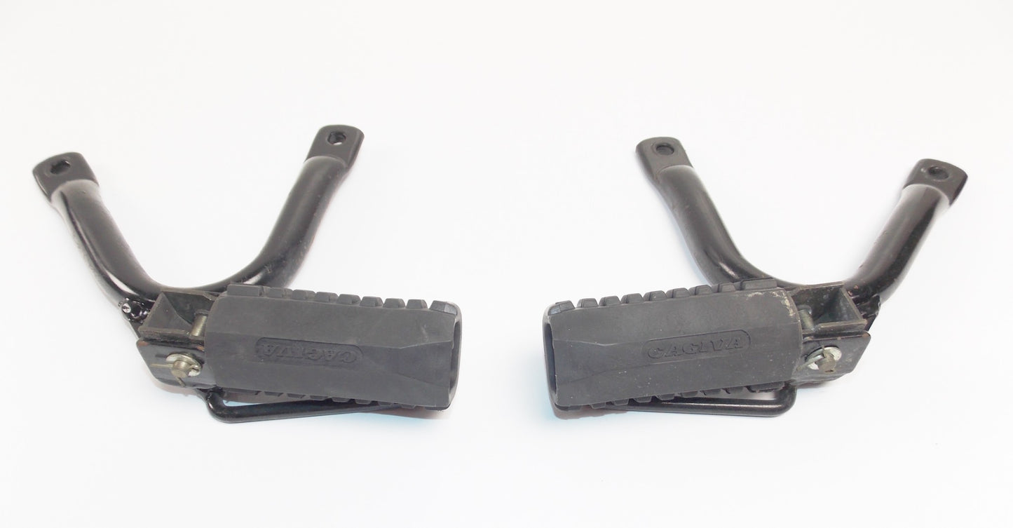 1986 CAGIVA ELEFANTRE 125 PASSENGER FOOTREST+MOUNT RH/LH 41452/41453/41461/41462 - MotoRaider