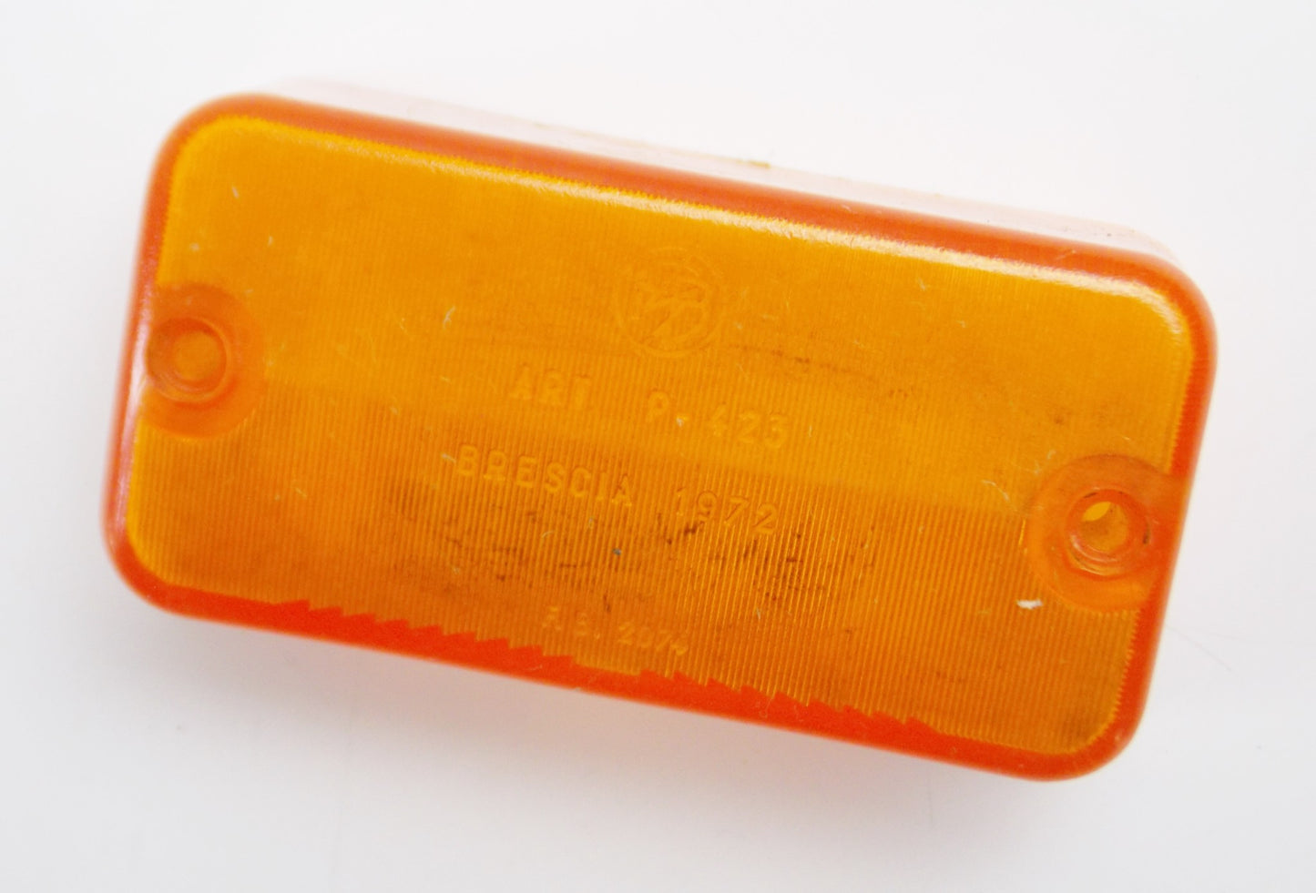 NOS FB 2074 ART P-423 BRESCIA 78x40x34mm TURN SIGNAL INDICATOR LENS 1972 LAVERDA - MotoRaider