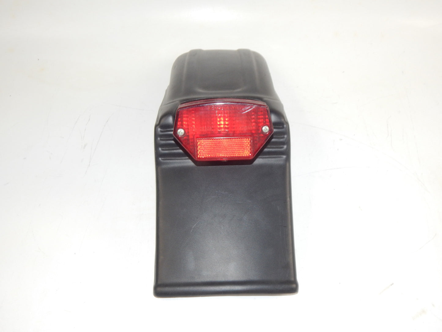 1990's MOTORCYCLE REAR BLACK PLASTIC SHORT FENDER+VERALUX TAILIGHT ENDURO ITALY - MotoRaider