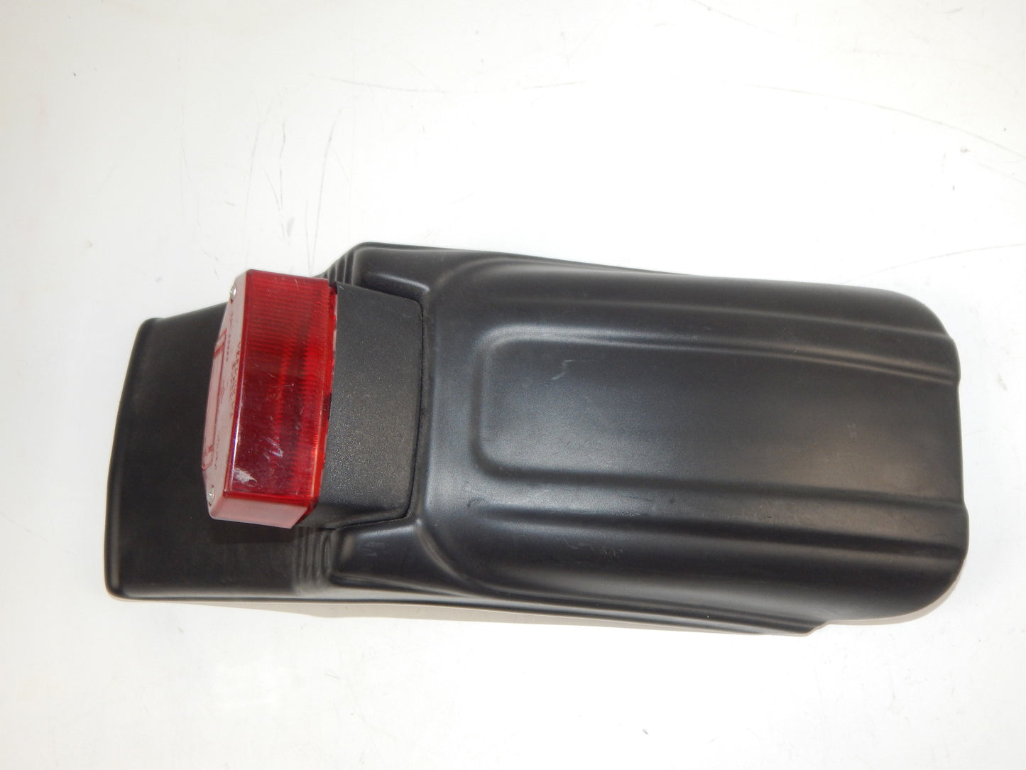 1990's MOTORCYCLE REAR BLACK PLASTIC SHORT FENDER+VERALUX TAILIGHT ENDURO ITALY - MotoRaider