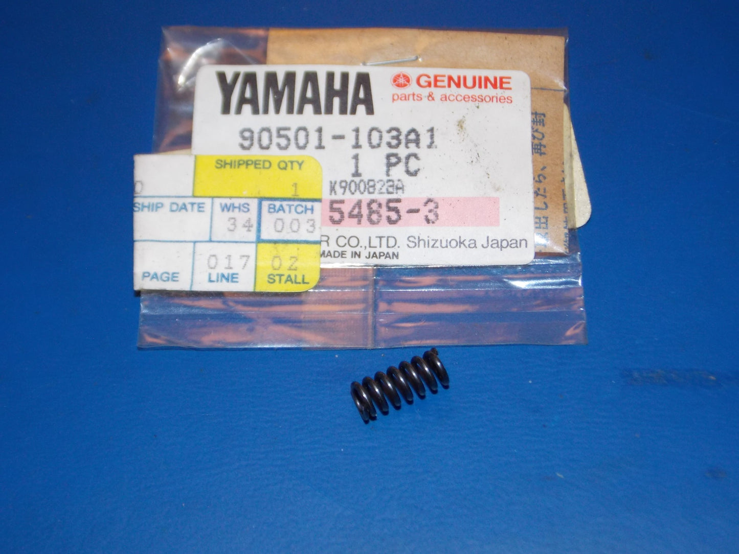 NOS YAMAHA 1985-2004 YTM225/200 YFM250 YFB250 COMPRESSION SPRING 90501-103A1 - MotoRaider