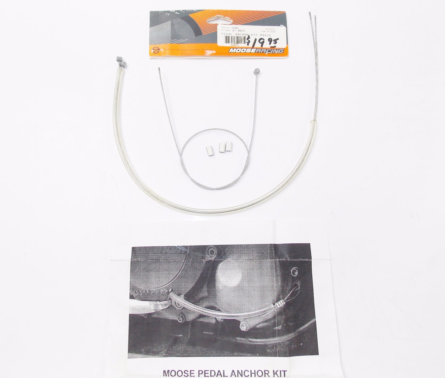 MOOSE RACING BRAKE PEDAL ANCHOR KIT MOOSE CABLE WIRE 07-00884 ATV MOTORCYCLE - MotoRaider