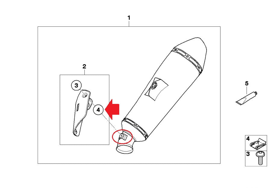 NOS OEM BMW 84-16 F650CS K1200S/1300R  R1100GS/1150RT PLUG-IN NUT # 18121341655 - MotoRaider